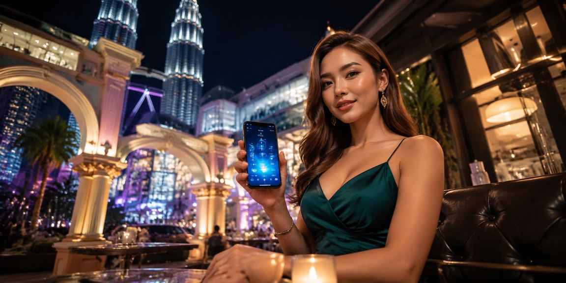 Player enjoying shio mobile casino promotions in Kuala Lumpur with a local flair