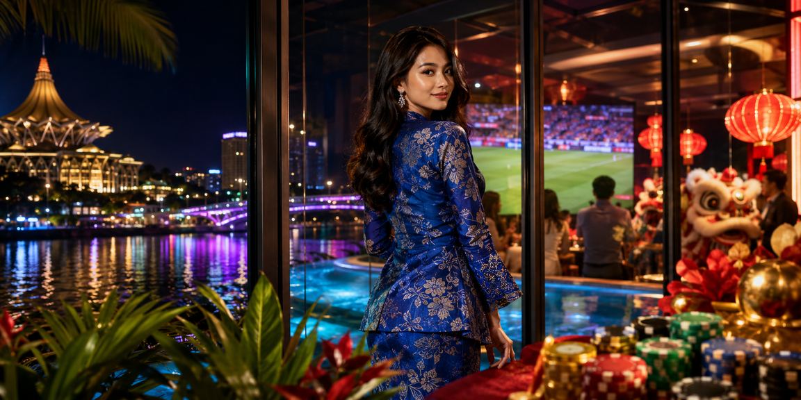 Pengguna shio berpakaian baju kurung di Kuching menggunakan aplikasi kasino dengan bertanggungjawab